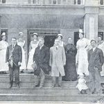 Carte postale du passé en noir et blanc