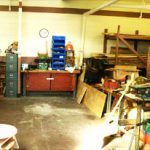L'atelier de menuiserie, situé dans le bâtiment Davis