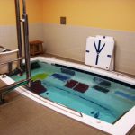 La piscine thérapeutique, qui fait partie du programme de physiothérapie du Hancock Center.