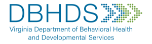 Logo du département de la santé comportementale et des services de développement de Virginie (DBHDS)